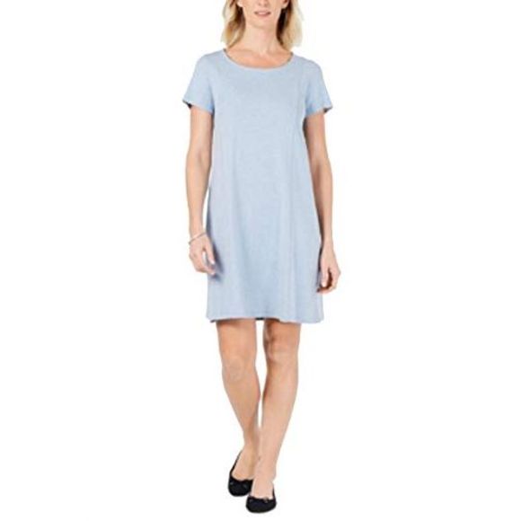 Karen Scott Cotton Seam Front Dress - Picture 2 of 4